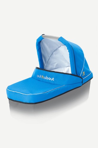 Out about carrycot - out, n